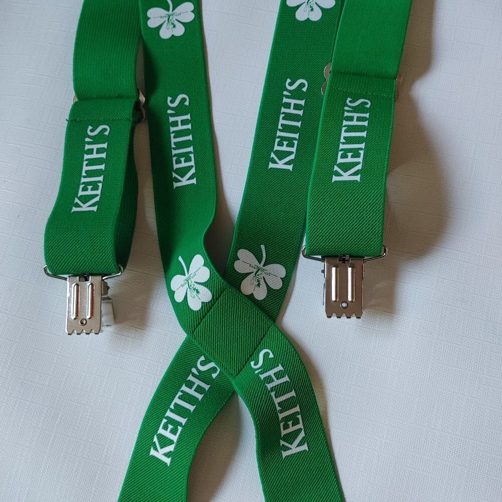 Alexander Keiths Pale Ale Shamrock St. Patrick's Day Suspenders